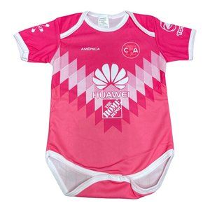 Aguilas America Baby Soccer Jumper Jersey Bodysuit Baby Suit 0-6 Months Pink